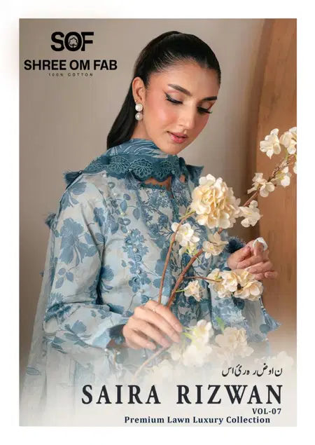 Saira Rizwan Vol 7 By Sof Lawn Printed Wholesale Dress Material Suppliers In Mumbai